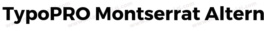 TypoPRO Montserrat Alternates字体转换